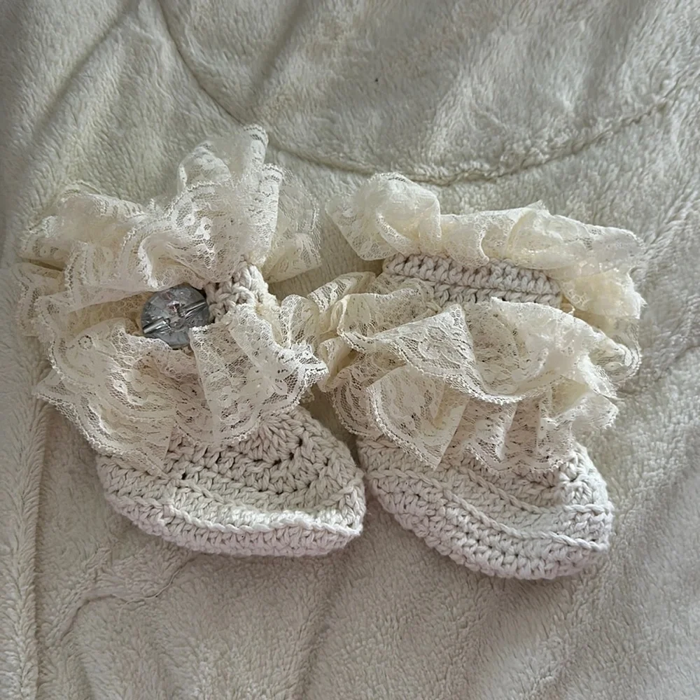 Knotted cute shoes newborn-9 months old girl